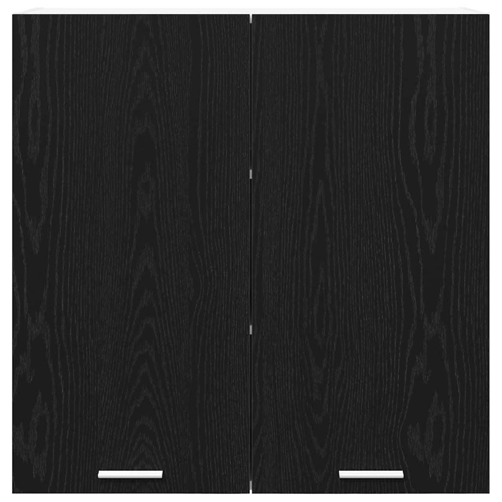 Hangkast met opslag Zwart Eiken 80 x 31 x 80 cm Bewerkt hout is nu te koop bij PeponiXL, paradijselijk wonen!