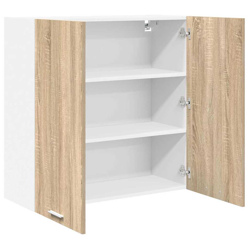 Hangkast met opslag Sonoma Eiken 80 x 31 x 80 cm Bewerkt hout is nu te koop bij PeponiXL, paradijselijk wonen!