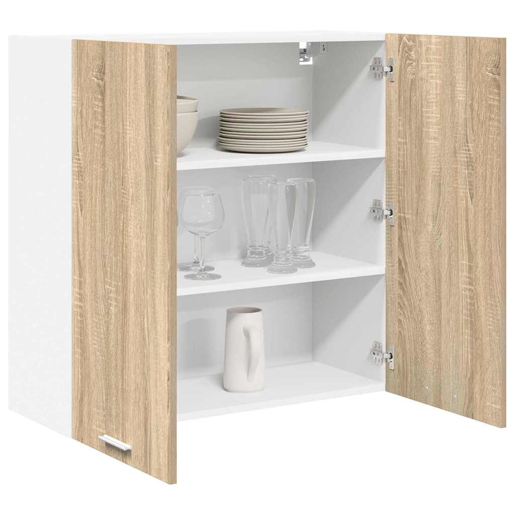 Hangkast met opslag Sonoma Eiken 80 x 31 x 80 cm Bewerkt hout is nu te koop bij PeponiXL, paradijselijk wonen!