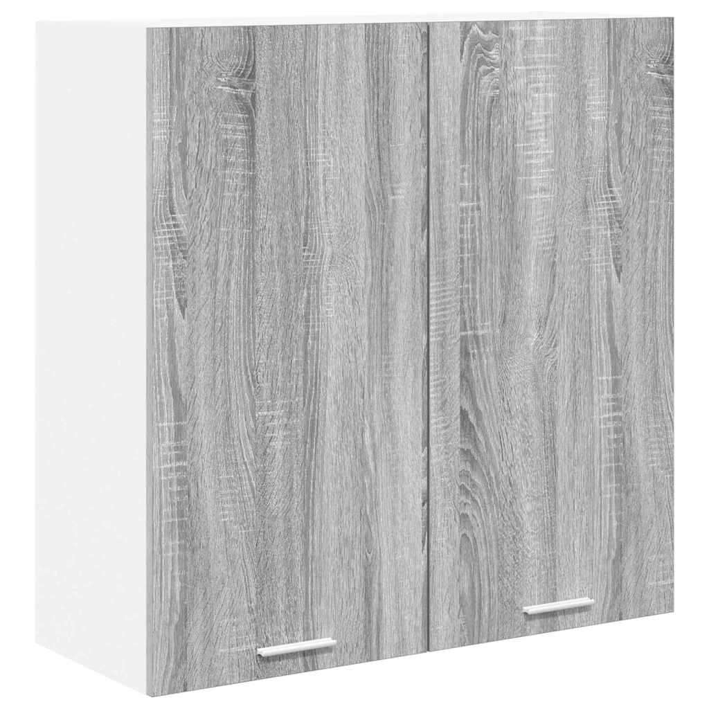 Hangkast met opslag Grijs Sonoma 80 x 31 x 80 cm Bewerkt hout is nu te koop bij PeponiXL, paradijselijk wonen!