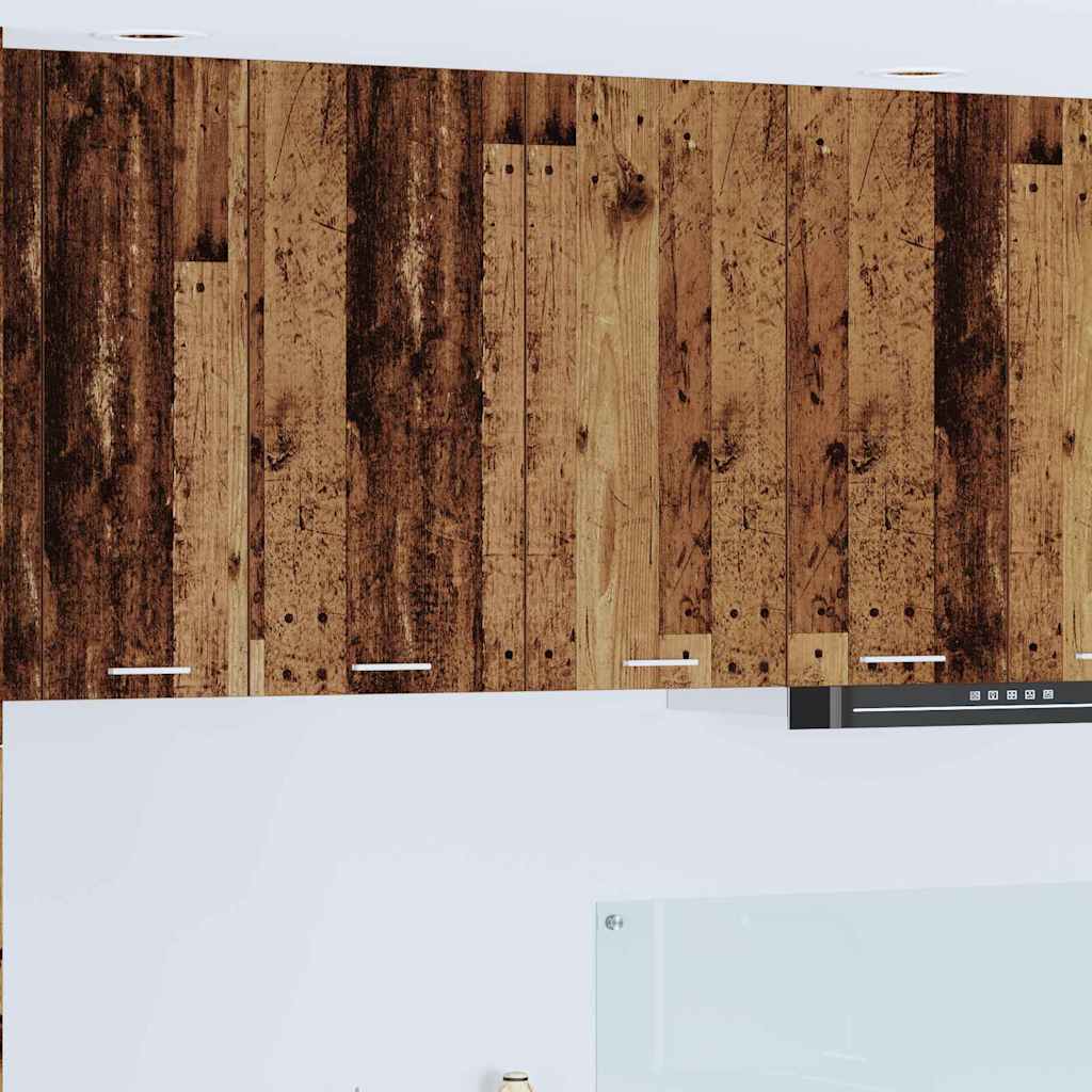 Hangkast met opslag Oudhout 80 x 31 x 80 cm Bewerkt hout is nu te koop bij PeponiXL, paradijselijk wonen!