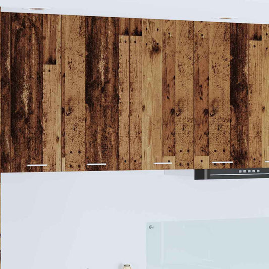 Hangkast met opslag Oudhout 80 x 31 x 80 cm Bewerkt hout is nu te koop bij PeponiXL, paradijselijk wonen!