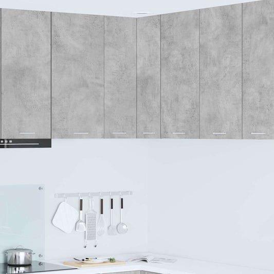 Hangkast Beton Grijs en Wit 57 x 57 x 80 cm Bewerkt hout is nu te koop bij PeponiXL, paradijselijk wonen!