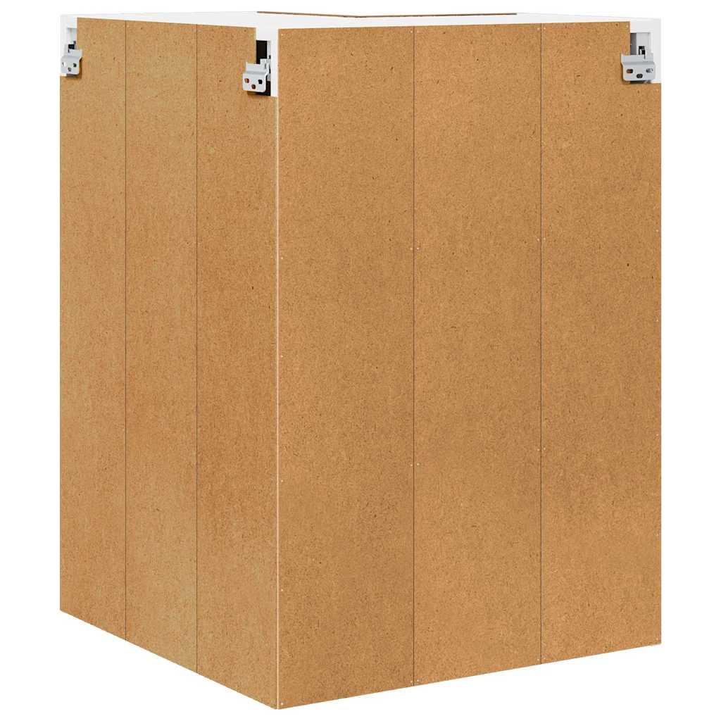 Hangkast Oude Hout en Wit 57 x 57 x 80 cm Bewerkt hout is nu te koop bij PeponiXL, paradijselijk wonen!
