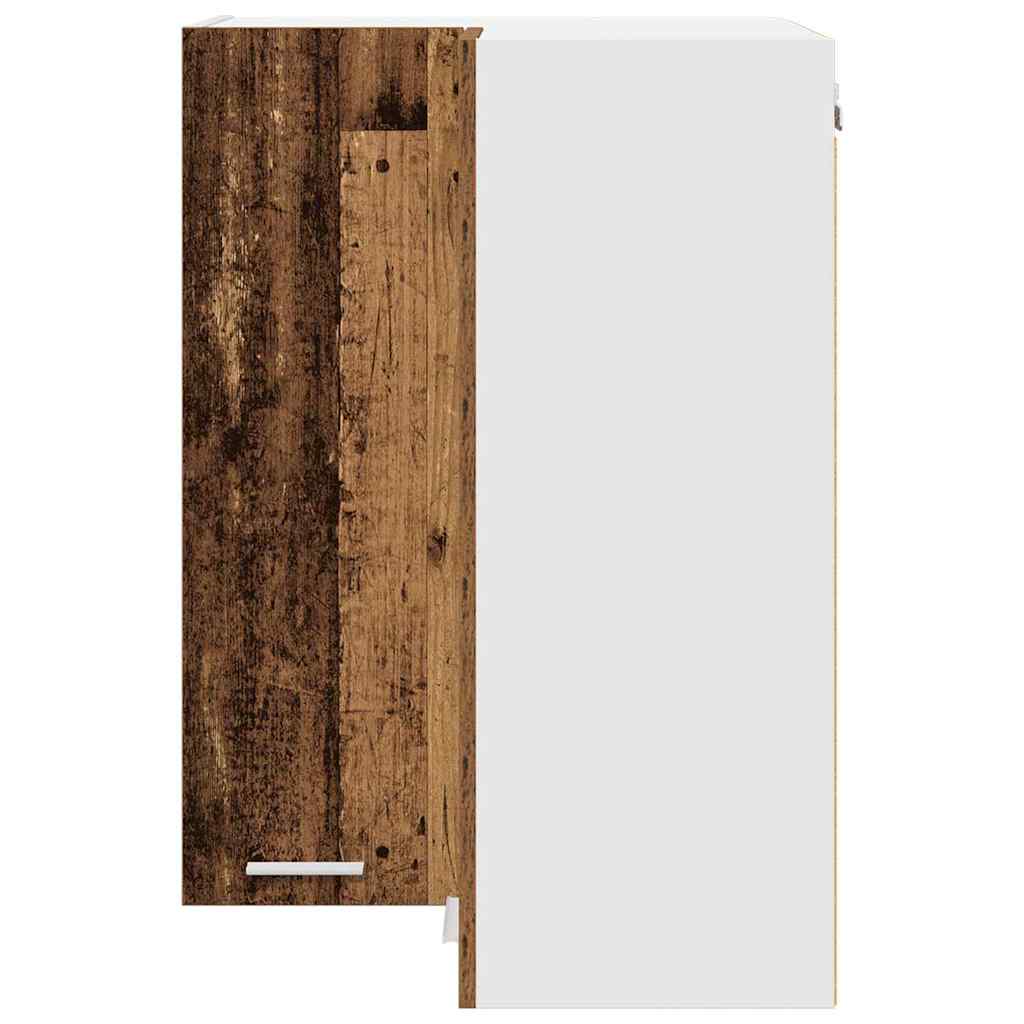 Hangkast Oude Hout en Wit 57 x 57 x 80 cm Bewerkt hout is nu te koop bij PeponiXL, paradijselijk wonen!
