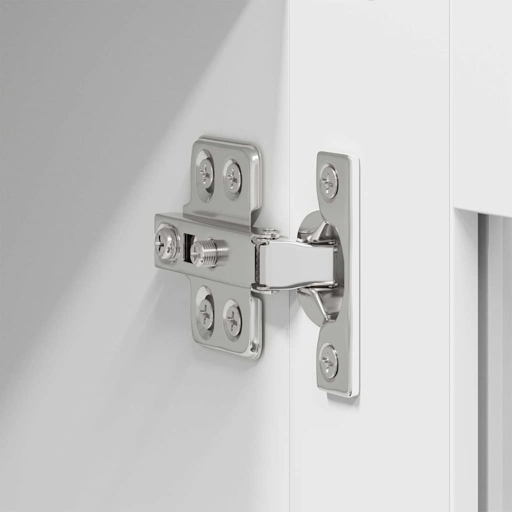 Hangkast met opslag 2 pcs Wit 40 x 31 x 80 cm Bewerkt hout is nu te koop bij PeponiXL, paradijselijk wonen!