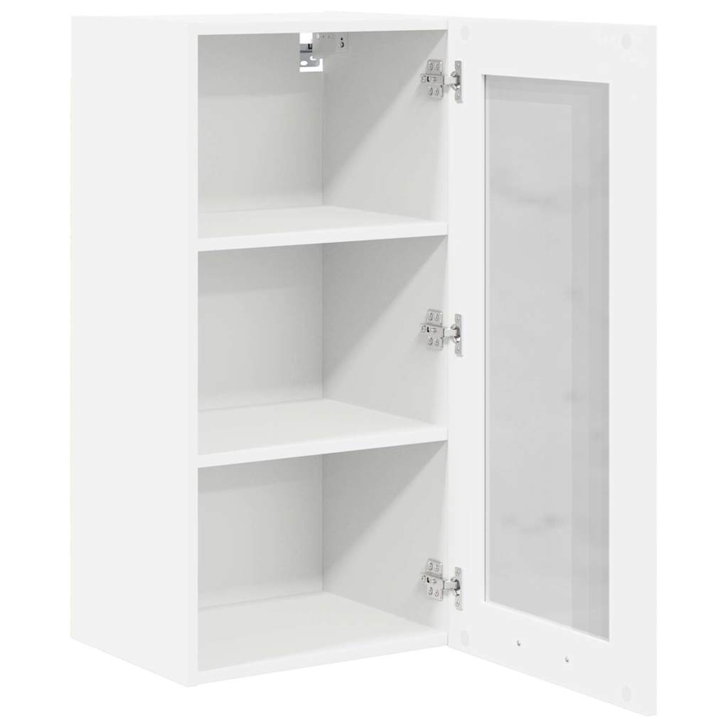 Hangkast met opslag 2 pcs Wit 40 x 31 x 80 cm Bewerkt hout is nu te koop bij PeponiXL, paradijselijk wonen!