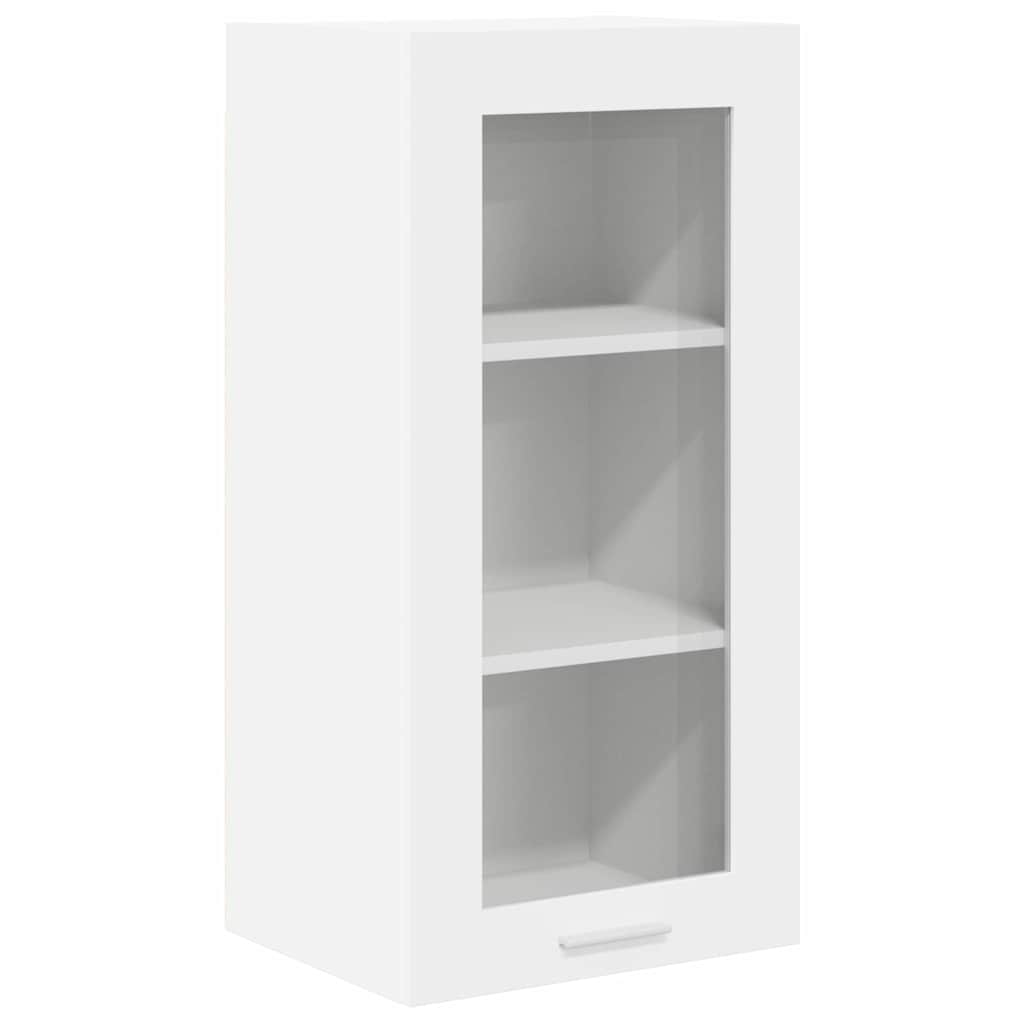 Hangkast met opslag 2 pcs Wit 40 x 31 x 80 cm Bewerkt hout is nu te koop bij PeponiXL, paradijselijk wonen!