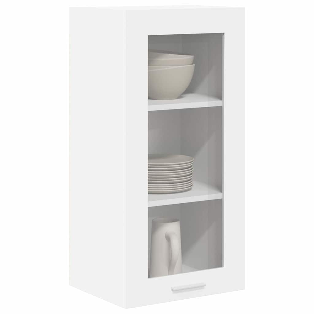 Hangkast met opslag 2 pcs Wit 40 x 31 x 80 cm Bewerkt hout is nu te koop bij PeponiXL, paradijselijk wonen!