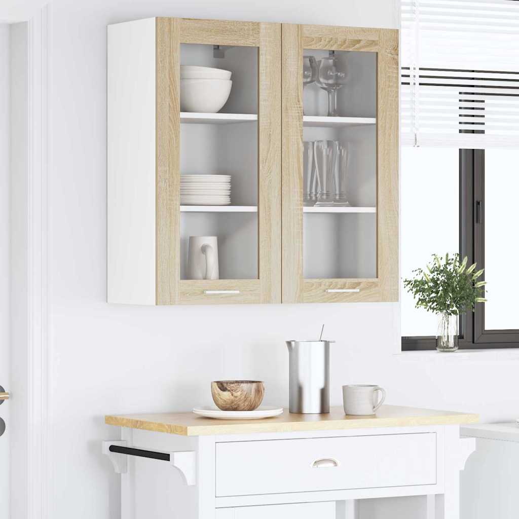 Hangkast met opslag Sonoma Eiken 40 x 31 x 80 cm Bewerkt hout is nu te koop bij PeponiXL, paradijselijk wonen!