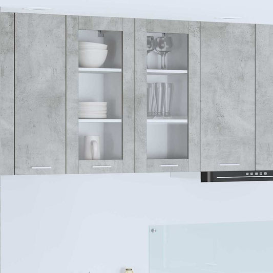 Hangkast met opslag Beton Grijs 40 x 31 x 80 cm Bewerkt hout is nu te koop bij PeponiXL, paradijselijk wonen!