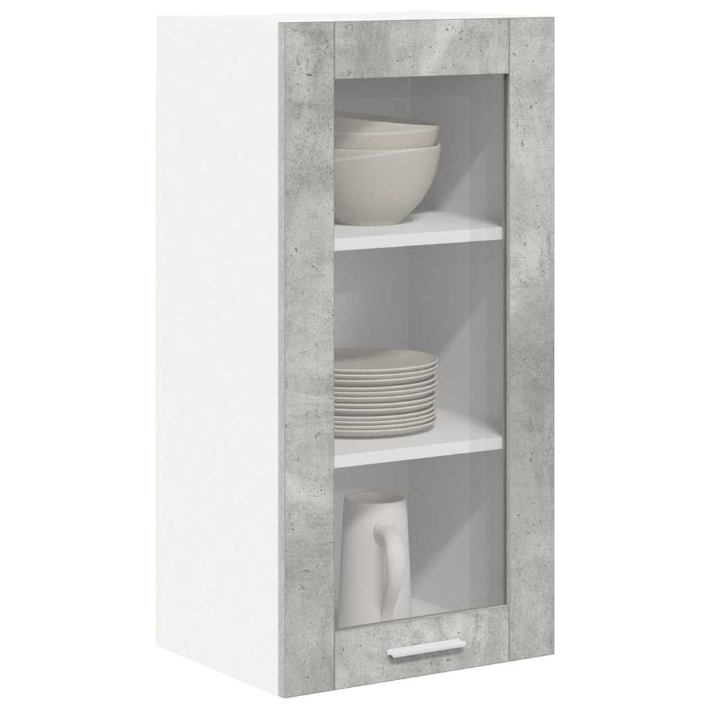 Hangkast met opslag Beton Grijs 40 x 31 x 80 cm Bewerkt hout is nu te koop bij PeponiXL, paradijselijk wonen!
