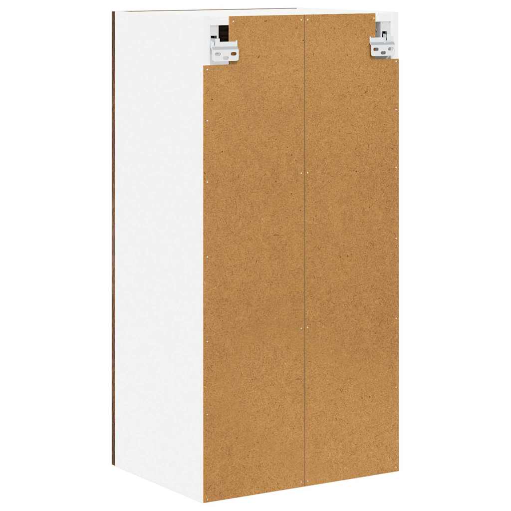 Hangkast 2 pcs Gerookt eiken 40 x 31 x 80 cm Bewerkt hout is nu te koop bij PeponiXL, paradijselijk wonen!