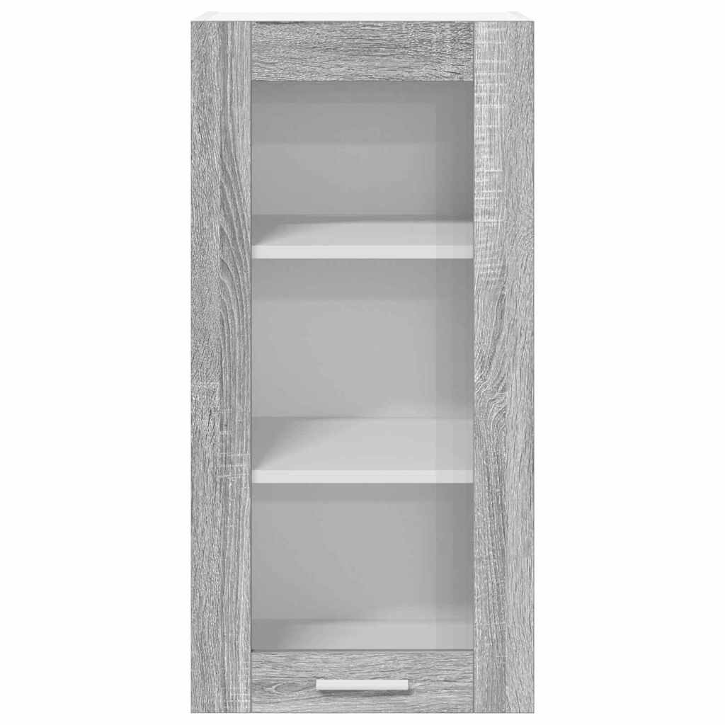 Hangkast met opslag Grijs Sonoma 40 x 31 x 80 cm Bewerkt hout is nu te koop bij PeponiXL, paradijselijk wonen!