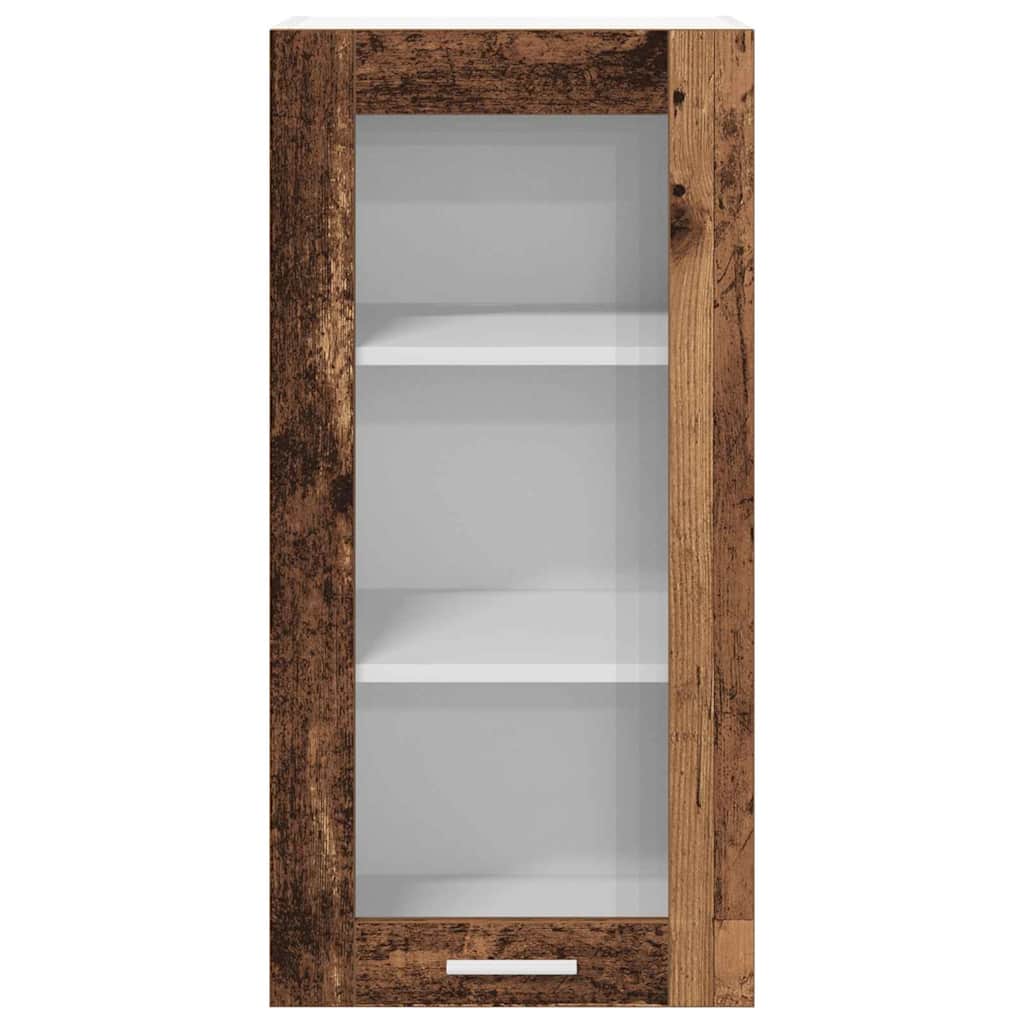 Hangkast met opslag Oudhout 40 x 31 x 80 cm Bewerkt hout is nu te koop bij PeponiXL, paradijselijk wonen!