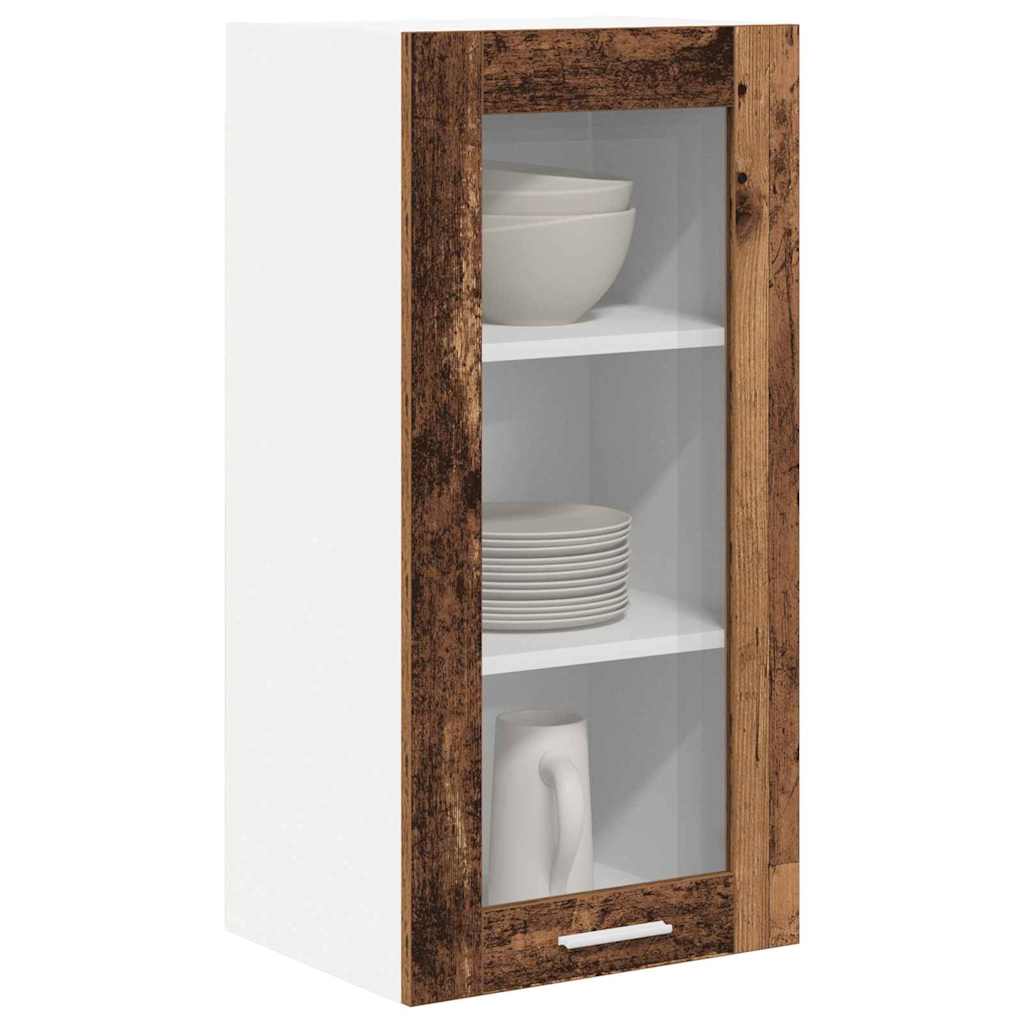 Hangkast met opslag Oudhout 40 x 31 x 80 cm Bewerkt hout is nu te koop bij PeponiXL, paradijselijk wonen!