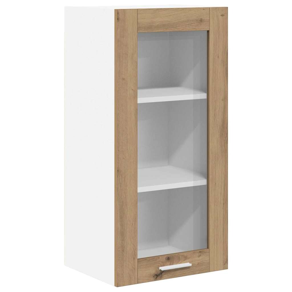 Hangkast 2 pcs Artisan Eiken 40 x 31 x 80 cm Bewerkt hout is nu te koop bij PeponiXL, paradijselijk wonen!