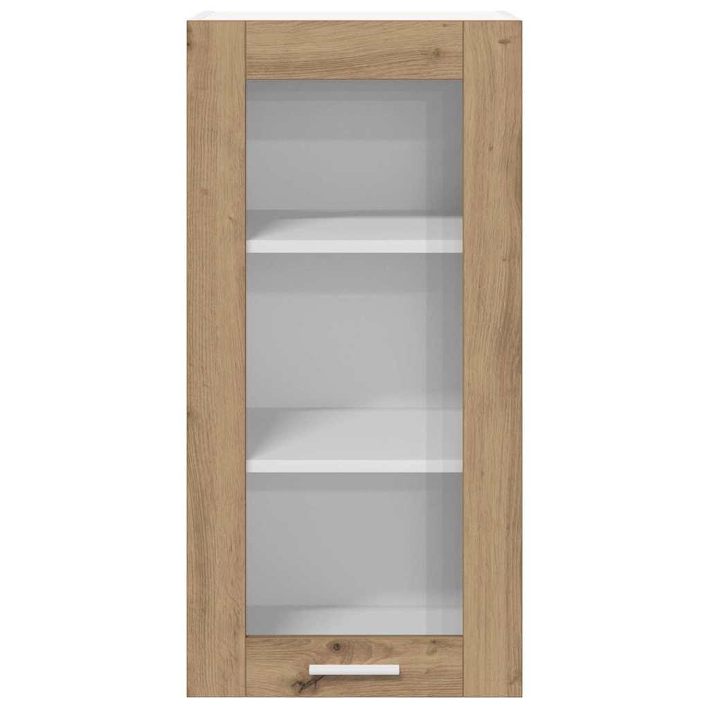 Hangkast 2 pcs Artisan Eiken 40 x 31 x 80 cm Bewerkt hout is nu te koop bij PeponiXL, paradijselijk wonen!