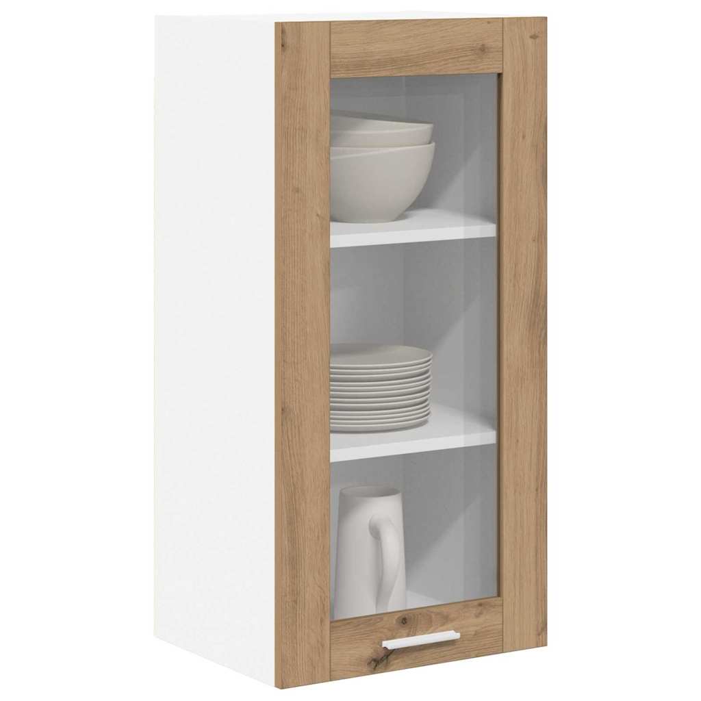 Hangkast 2 pcs Artisan Eiken 40 x 31 x 80 cm Bewerkt hout is nu te koop bij PeponiXL, paradijselijk wonen!