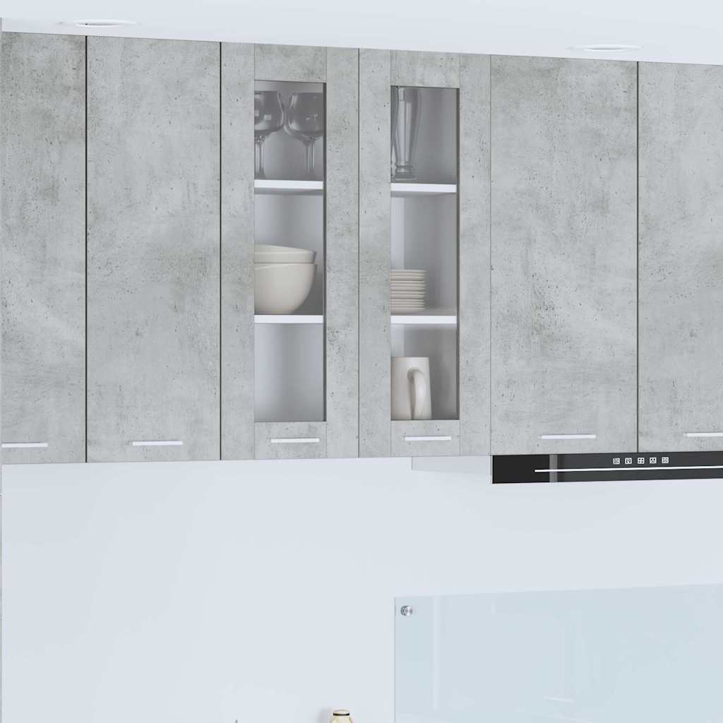 Hangkast met opslag Beton Grijs 60 x 31 x 80 cm Bewerkt hout is nu te koop bij PeponiXL, paradijselijk wonen!