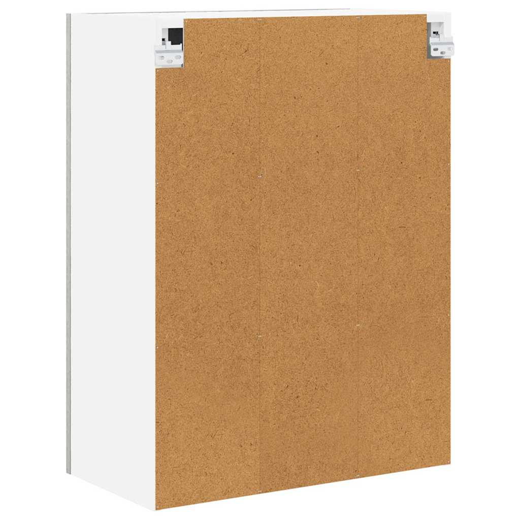 Hangkast met opslag Beton Grijs 60 x 31 x 80 cm Bewerkt hout is nu te koop bij PeponiXL, paradijselijk wonen!