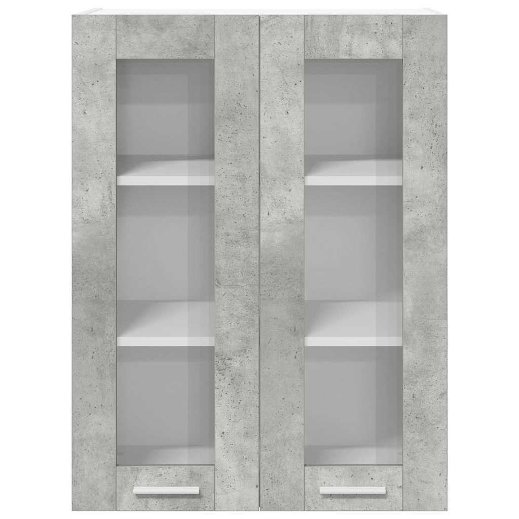 Hangkast met opslag Beton Grijs 60 x 31 x 80 cm Bewerkt hout is nu te koop bij PeponiXL, paradijselijk wonen!