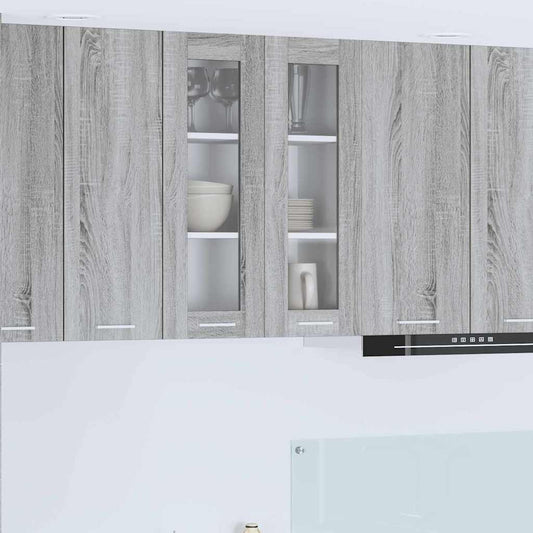 Hangkast met opslag Grijs Sonoma 60 x 31 x 80 cm Bewerkt hout is nu te koop bij PeponiXL, paradijselijk wonen!