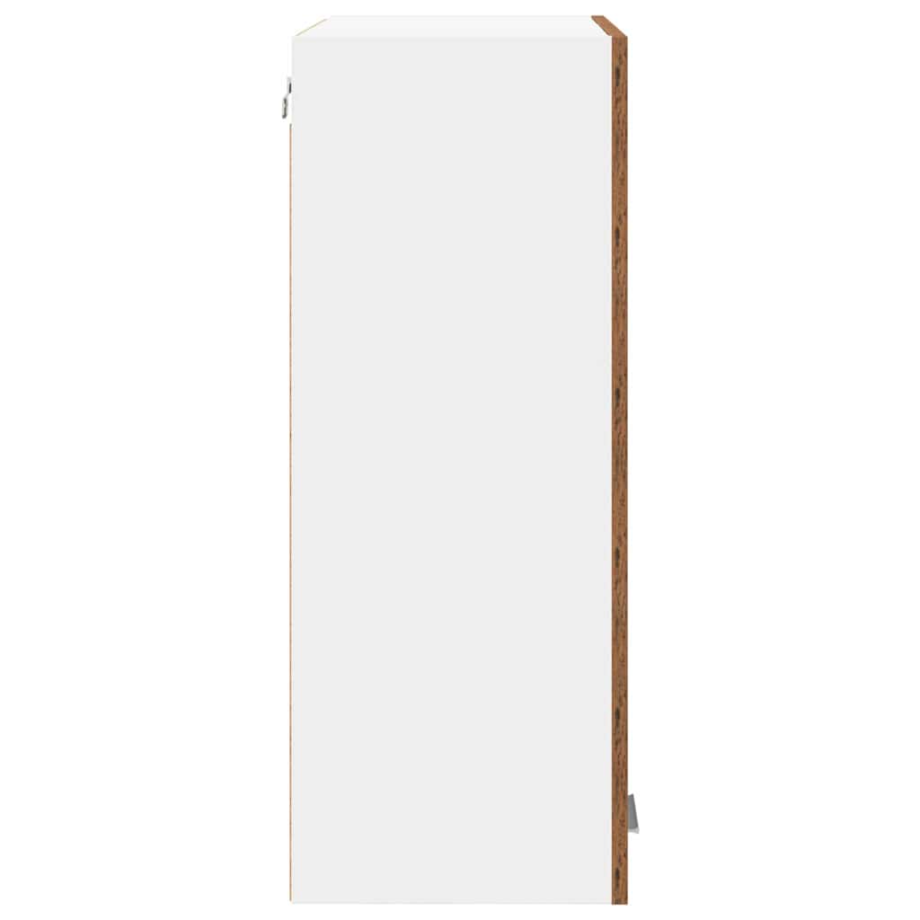 Hangkast met opslag Oudhout 60 x 31 x 80 cm Bewerkt hout is nu te koop bij PeponiXL, paradijselijk wonen!