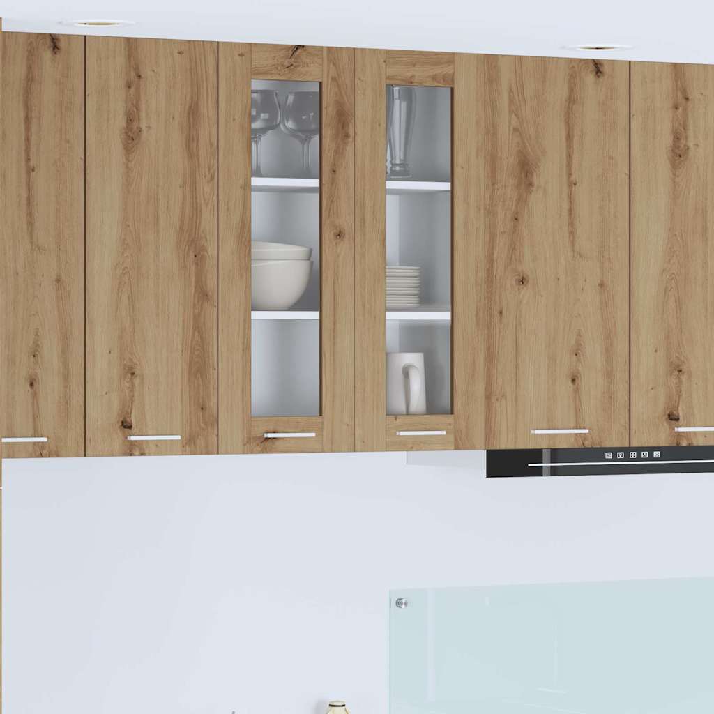 Hangkast Riga Artisan Eiken 60 x 31 x 80 cm Bewerkt hout is nu te koop bij PeponiXL, paradijselijk wonen!