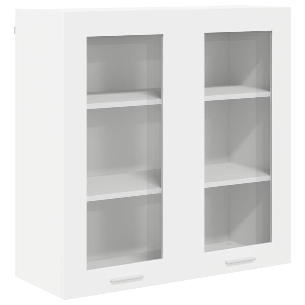 Hangkast met opslag Wit 80 x 31 x 80 cm Bewerkt hout is nu te koop bij PeponiXL, paradijselijk wonen!
