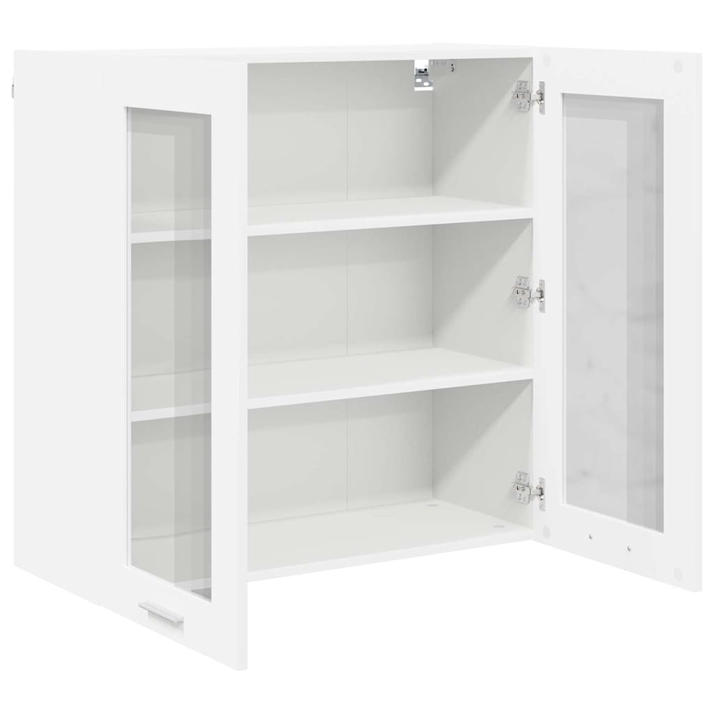 Hangkast met opslag Wit 80 x 31 x 80 cm Bewerkt hout is nu te koop bij PeponiXL, paradijselijk wonen!