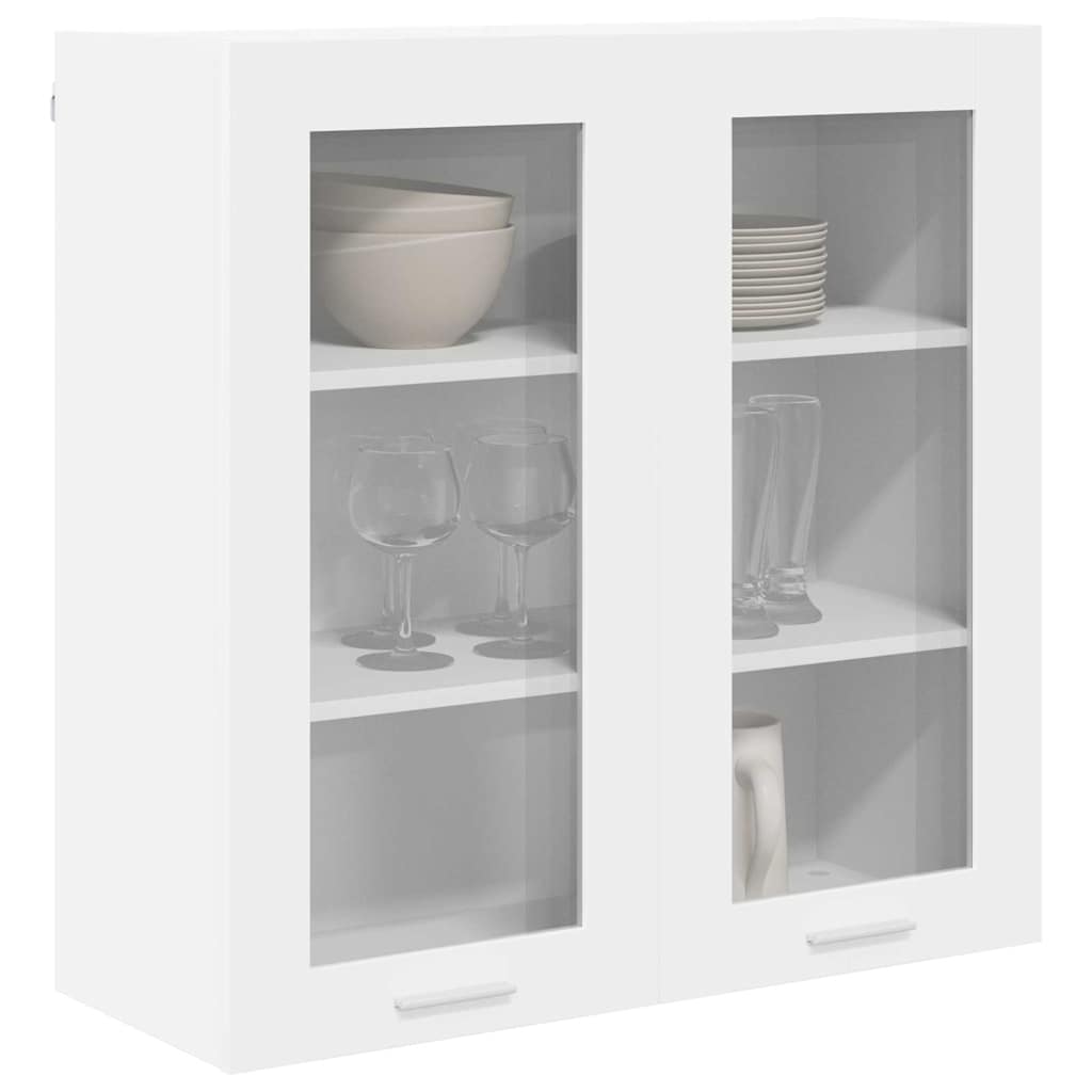 Hangkast met opslag Wit 80 x 31 x 80 cm Bewerkt hout is nu te koop bij PeponiXL, paradijselijk wonen!