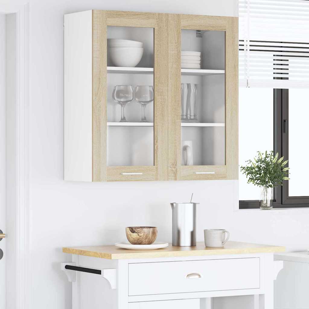 Hangkast met opslag Sonoma Eiken 80 x 31 x 80 cm Bewerkt hout is nu te koop bij PeponiXL, paradijselijk wonen!