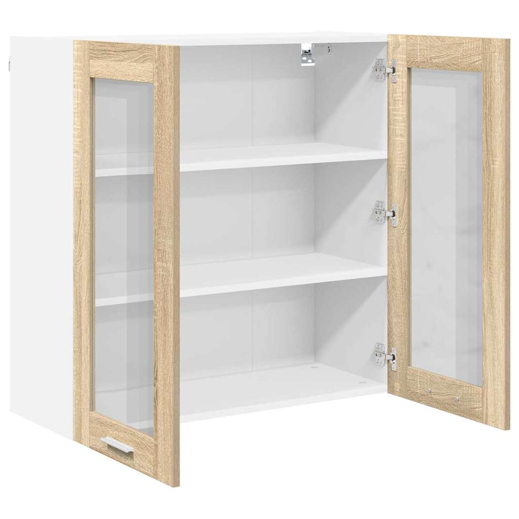 Hangkast met opslag Sonoma Eiken 80 x 31 x 80 cm Bewerkt hout is nu te koop bij PeponiXL, paradijselijk wonen!