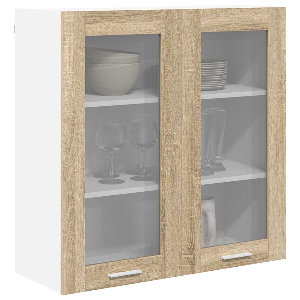 Hangkast met opslag Sonoma Eiken 80 x 31 x 80 cm Bewerkt hout is nu te koop bij PeponiXL, paradijselijk wonen!