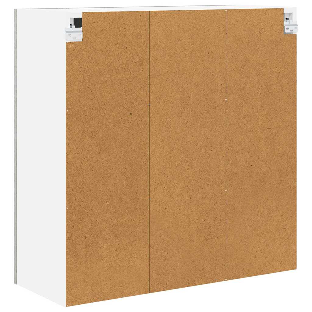 Hangkast met opslag Beton Grijs 80 x 31 x 80 cm Bewerkt hout is nu te koop bij PeponiXL, paradijselijk wonen!