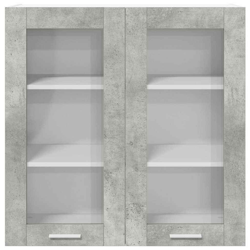 Hangkast met opslag Beton Grijs 80 x 31 x 80 cm Bewerkt hout is nu te koop bij PeponiXL, paradijselijk wonen!