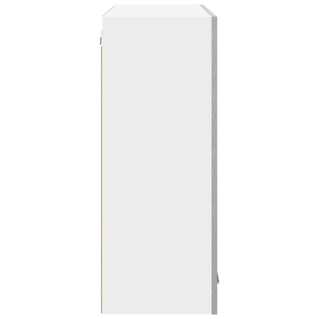 Hangkast met opslag Beton Grijs 80 x 31 x 80 cm Bewerkt hout is nu te koop bij PeponiXL, paradijselijk wonen!