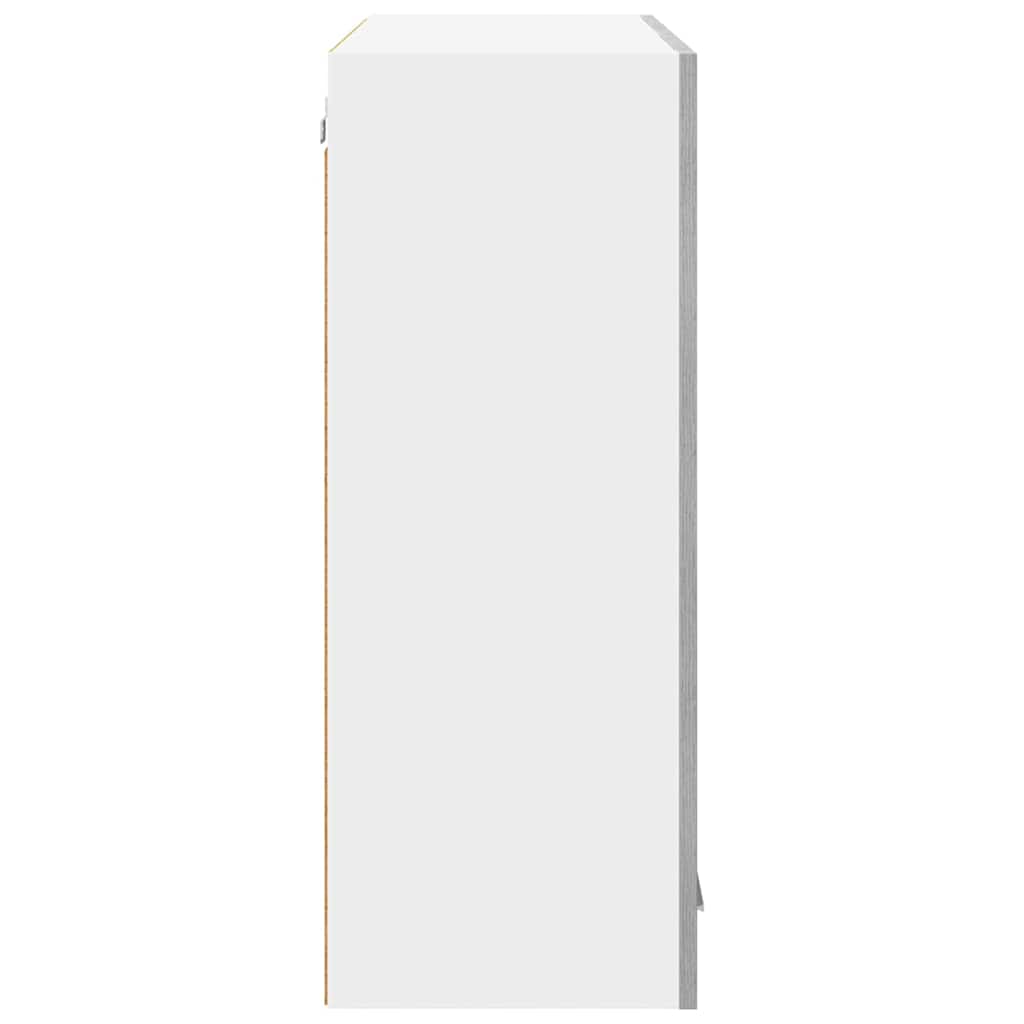 Hangkast met opslag Grijs Sonoma 80 x 31 x 80 cm Bewerkt hout is nu te koop bij PeponiXL, paradijselijk wonen!