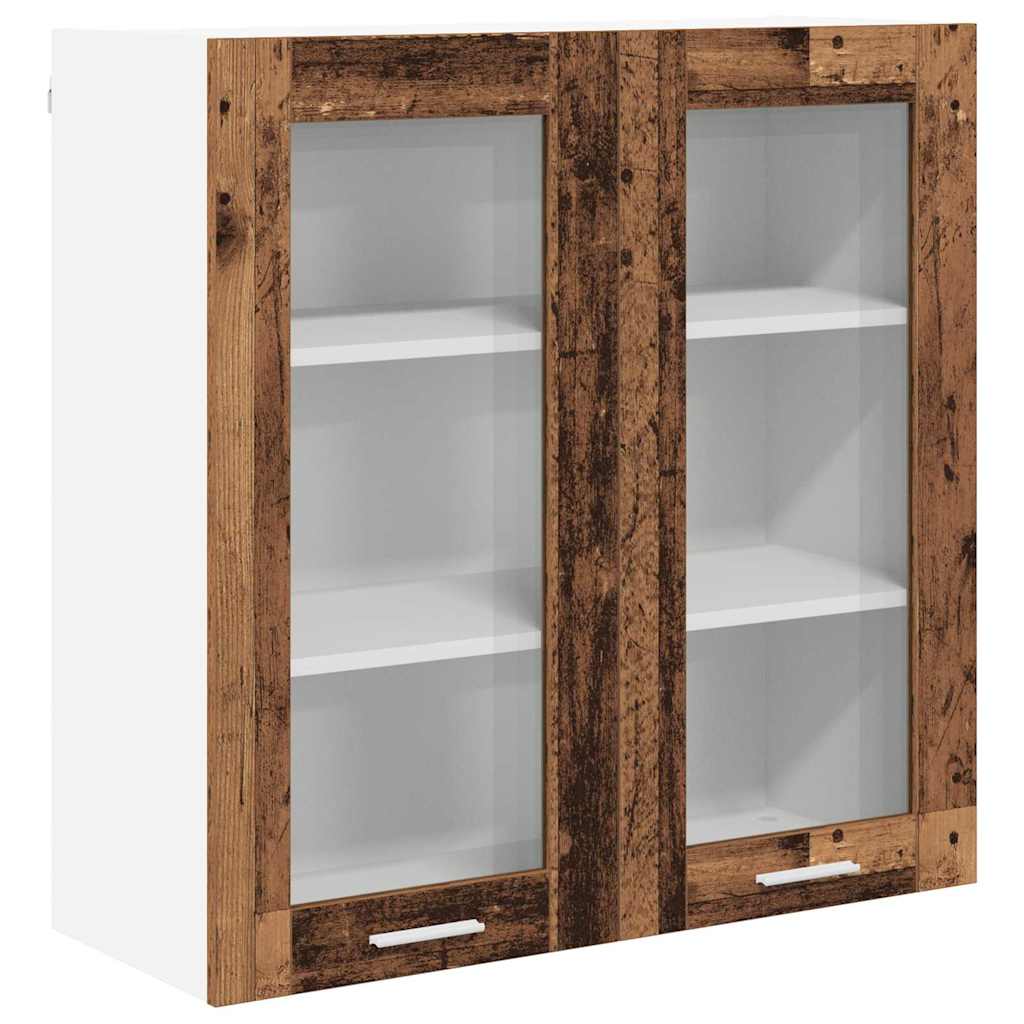 Hangkast met opslag Oudhout 80 x 31 x 80 cm Bewerkt hout is nu te koop bij PeponiXL, paradijselijk wonen!