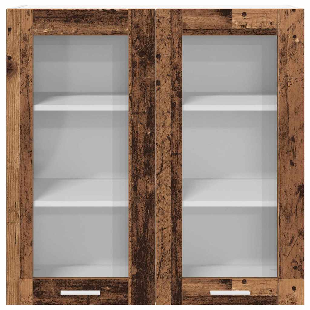 Hangkast met opslag Oudhout 80 x 31 x 80 cm Bewerkt hout is nu te koop bij PeponiXL, paradijselijk wonen!