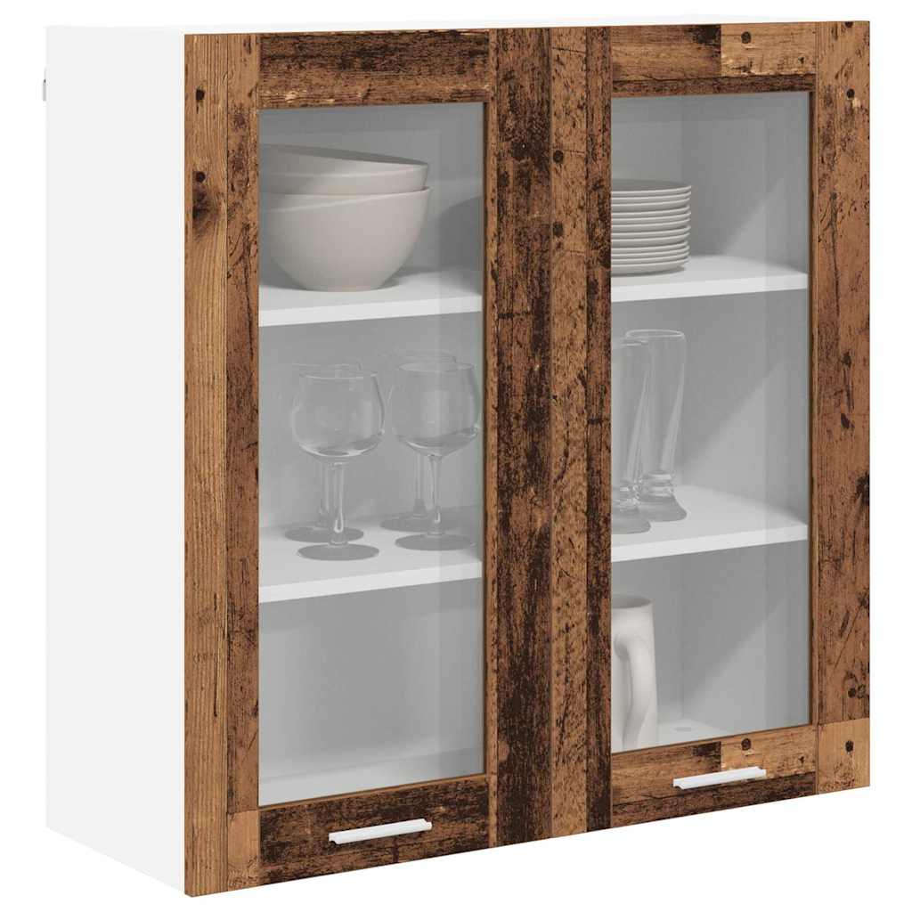 Hangkast met opslag Oudhout 80 x 31 x 80 cm Bewerkt hout is nu te koop bij PeponiXL, paradijselijk wonen!