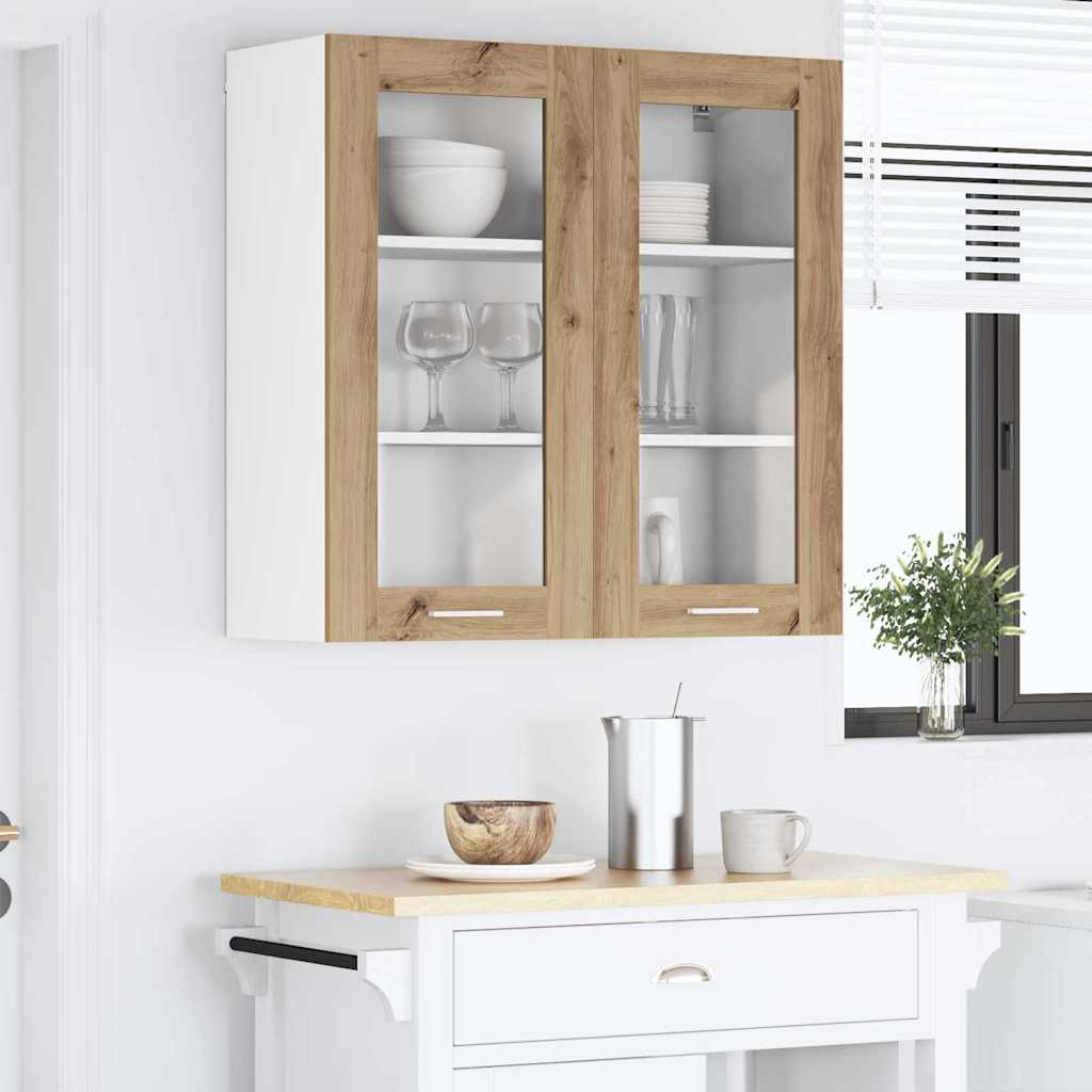 Hangkast met opslag Artisan Eiken 80 x 31 x 80 cm Bewerkt hout is nu te koop bij PeponiXL, paradijselijk wonen!
