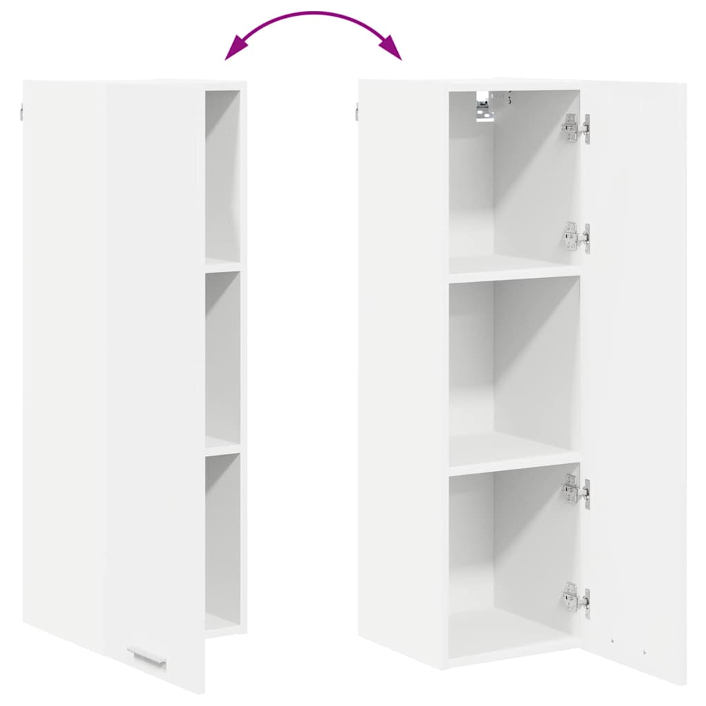 Hangkast met opslag Wit 30 x 31 x 100 cm Bewerkt hout is nu te koop bij PeponiXL, paradijselijk wonen!