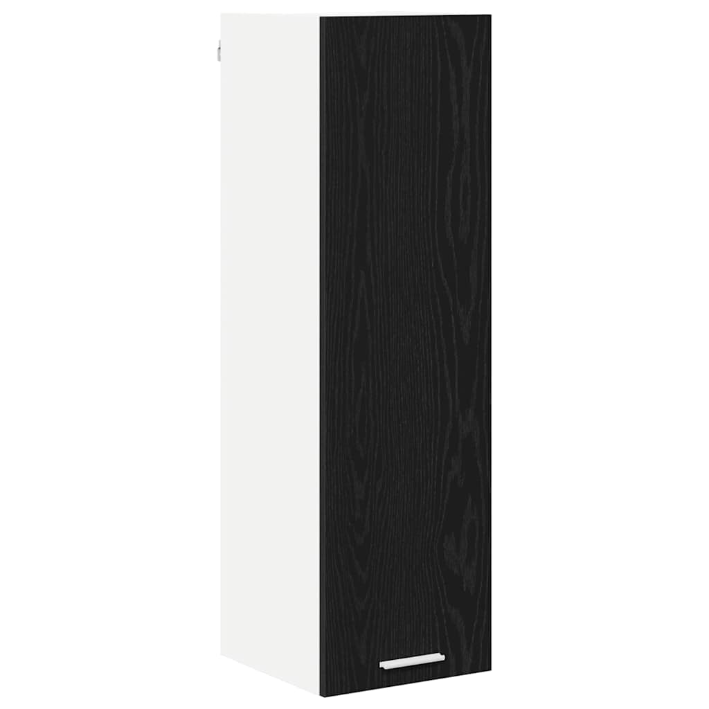Hangkast met opslag Zwart Eiken 30 x 31 x 100 cm Bewerkt hout is nu te koop bij PeponiXL, paradijselijk wonen!