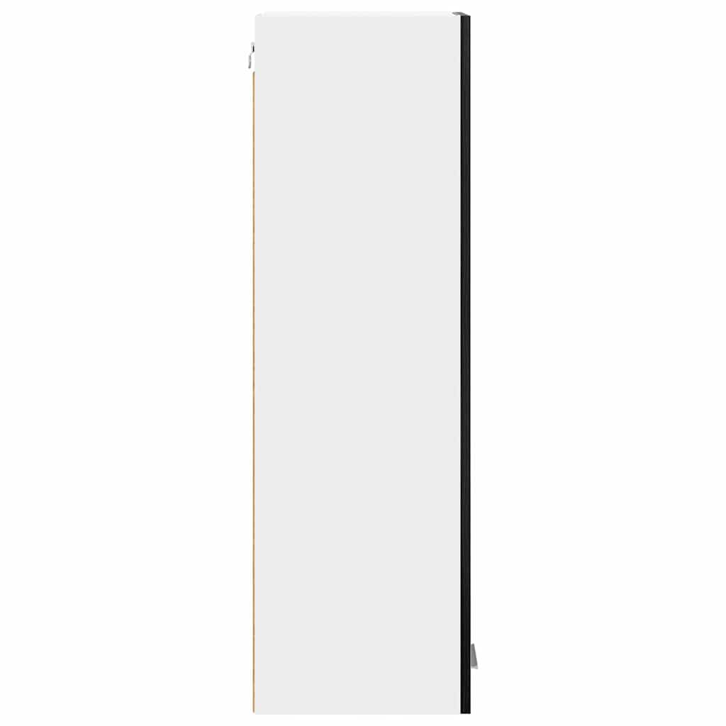 Hangkast met opslag Zwart Eiken 30 x 31 x 100 cm Bewerkt hout is nu te koop bij PeponiXL, paradijselijk wonen!