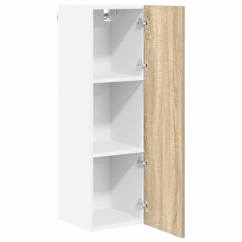 Hangkast met opslag Sonoma Eiken 30 x 31 x 100 cm Bewerkt hout is nu te koop bij PeponiXL, paradijselijk wonen!
