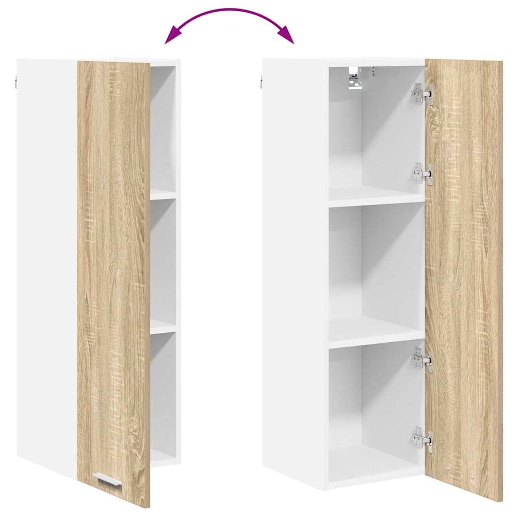 Hangkast met opslag Sonoma Eiken 30 x 31 x 100 cm Bewerkt hout is nu te koop bij PeponiXL, paradijselijk wonen!