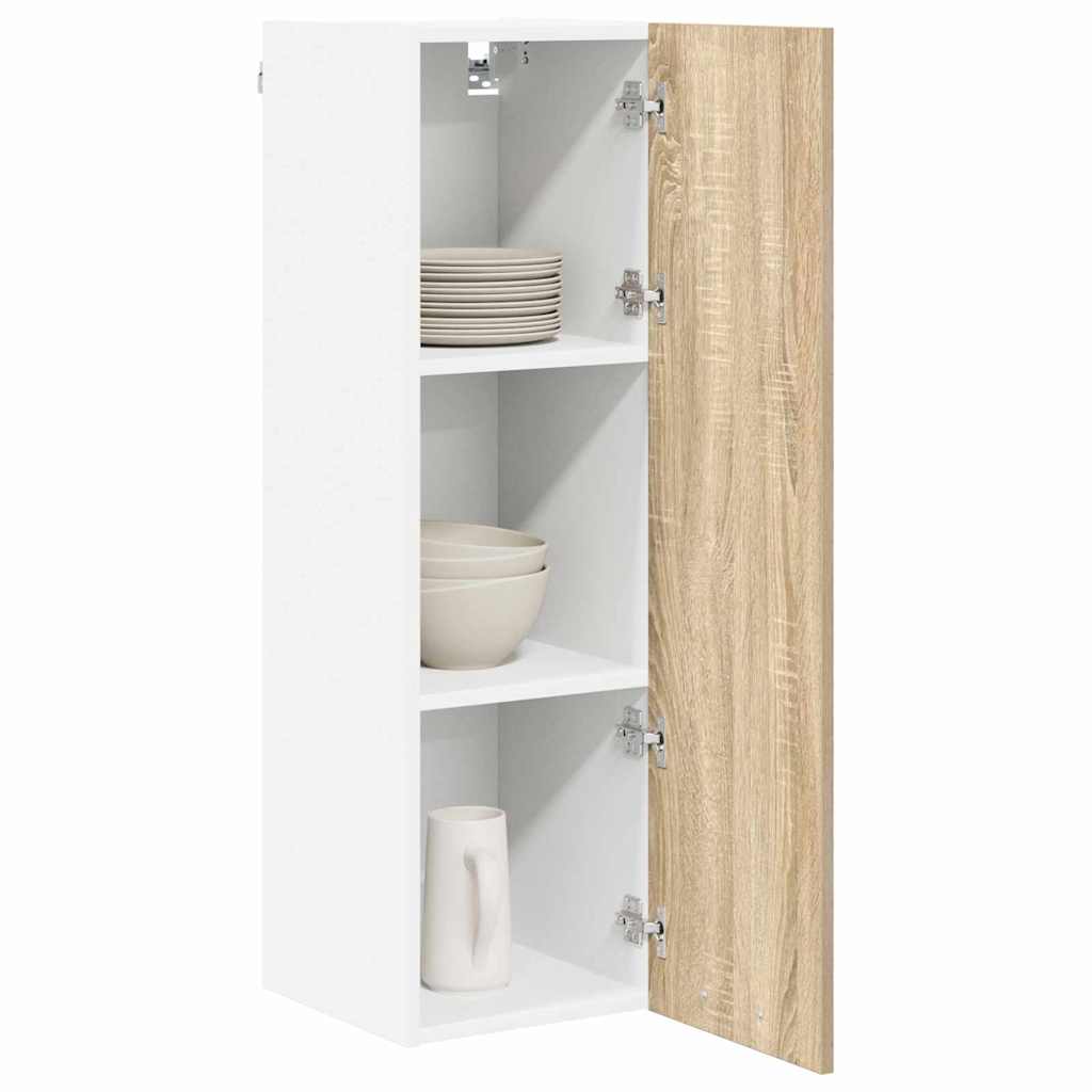 Hangkast met opslag Sonoma Eiken 30 x 31 x 100 cm Bewerkt hout is nu te koop bij PeponiXL, paradijselijk wonen!