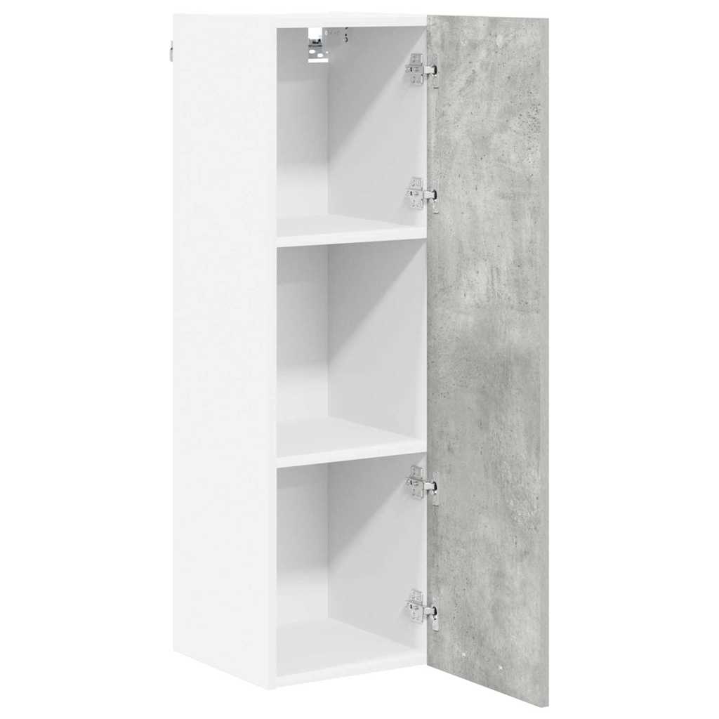 Hangkast met opslag Beton Grijs 30 x 31 x 100 cm Bewerkt hout is nu te koop bij PeponiXL, paradijselijk wonen!